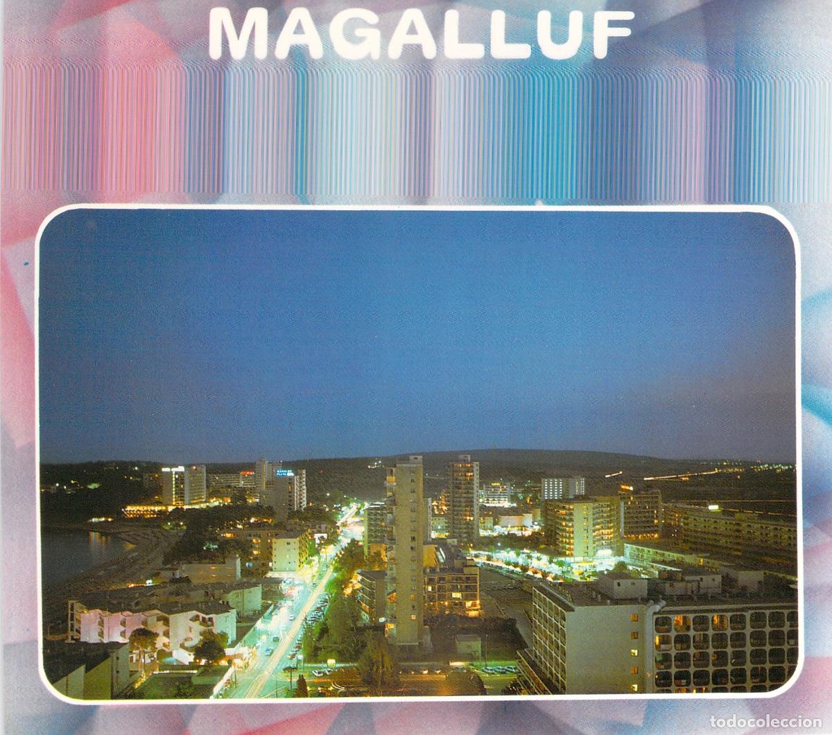 Postales: Postal de Magalluf, vista parcial nocturna, Mallorca