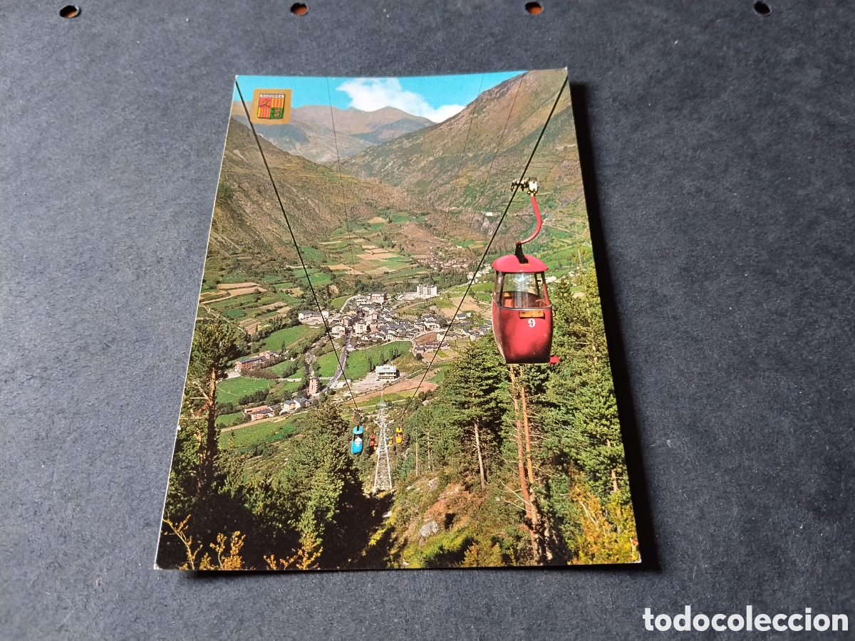 Postales: Postal Valls de Andorra, telef&eacute;rico