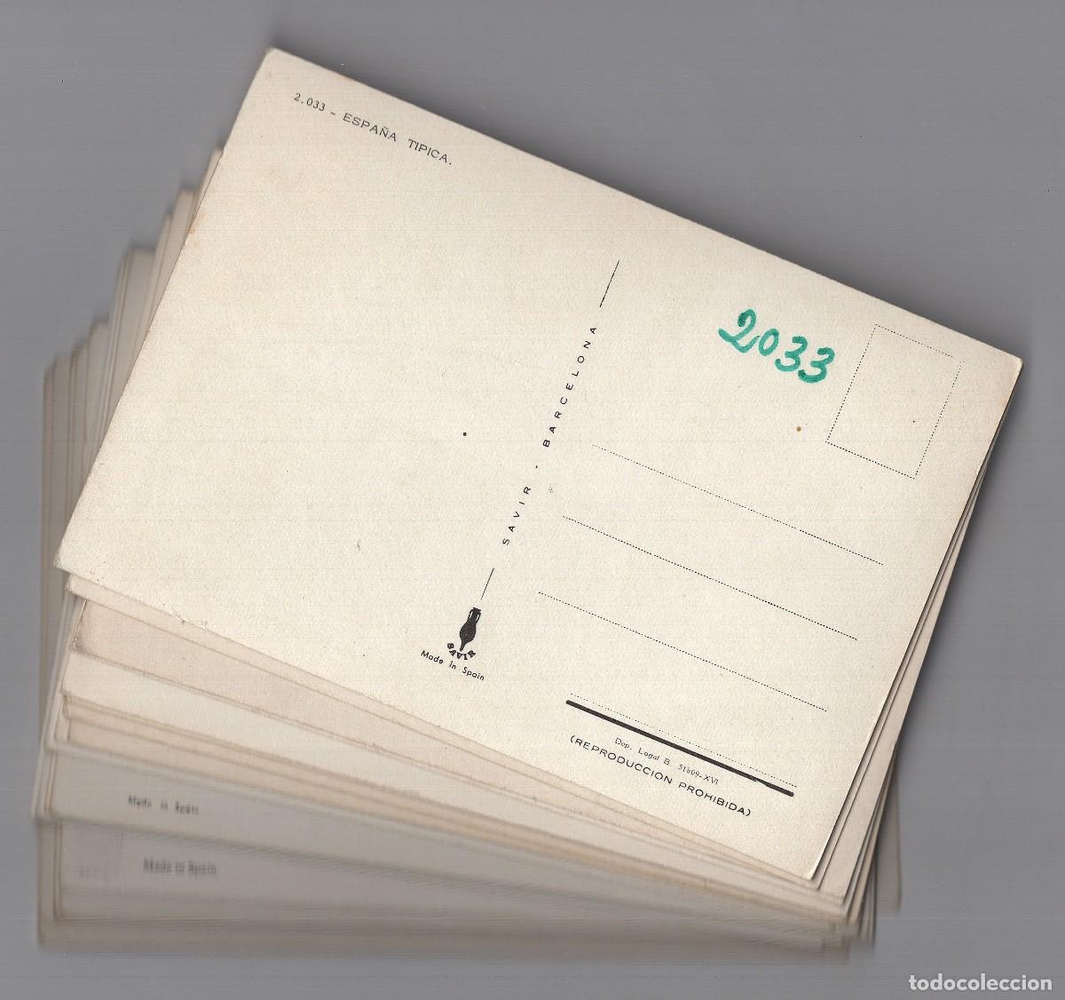 Postales: Lote 21 postales ESPA&Ntilde;A TIPICA -Ediciones Savir- - Foto 2