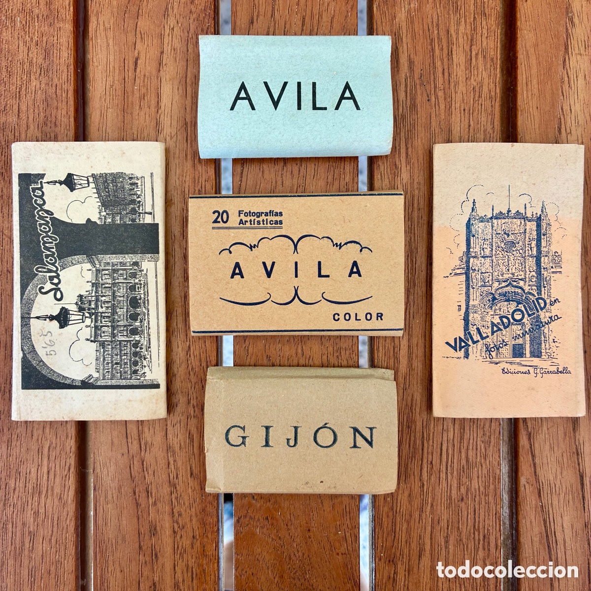 Postales: 5 blocs de fotograf&iacute;as art&iacute;sticas postales antiguas