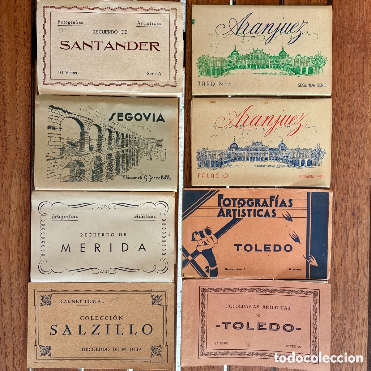 Postales: Lote 8 blocs Postales Fotograf&iacute;as Art&iacute;sticas Antiguas