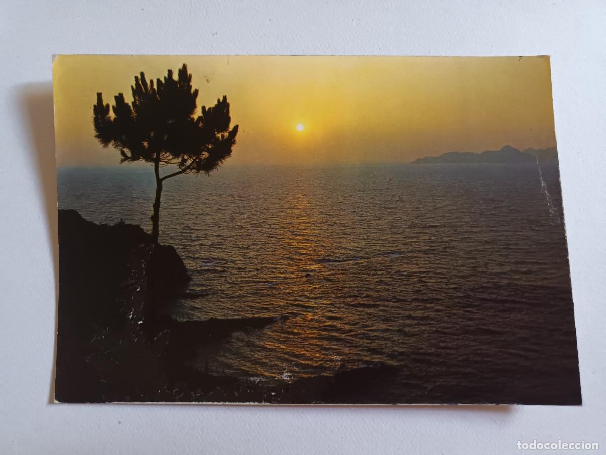 Postales: RECUERDO DE ESPA&Ntilde;A. PUESTA DE SOL (1965) - FRANQUEO MUTUALIDAD POSTAL 30 cts