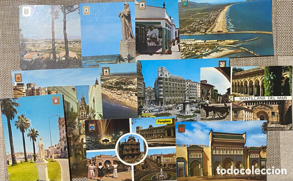 Postales: Lote 25 postales Escudo de oro