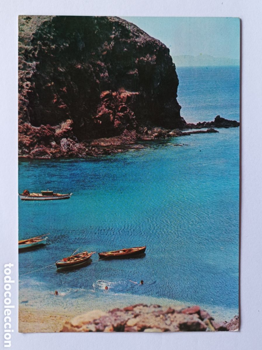 Postales: POSTAL LANZAROTE. PLAYA DEL PAPAGAYO. RAKER 110. CIRCULADA 1967.