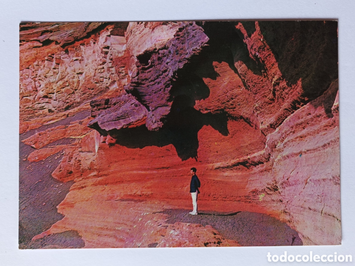 Postales: POSTAL LANZAROTE. DETALLE DE EL GOLFO. RAKER 108. SIN CIRCULAR.