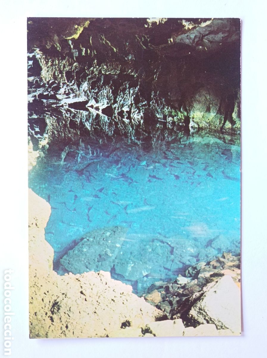Postales: POSTAL LANZAROTE. JAMEO DEL AGUA. LITOGRAF&Iacute;A ROMERO 14. SIN CIRCULAR.
