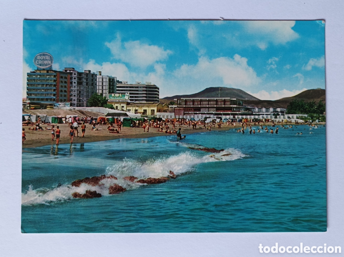 Postales: POSTAL LAS PALMAS DE GRAN CANARIA. PLAYA DE LAS ALCARAVANERAS. KRUGER. ESCRITA NO CIRCULADA.