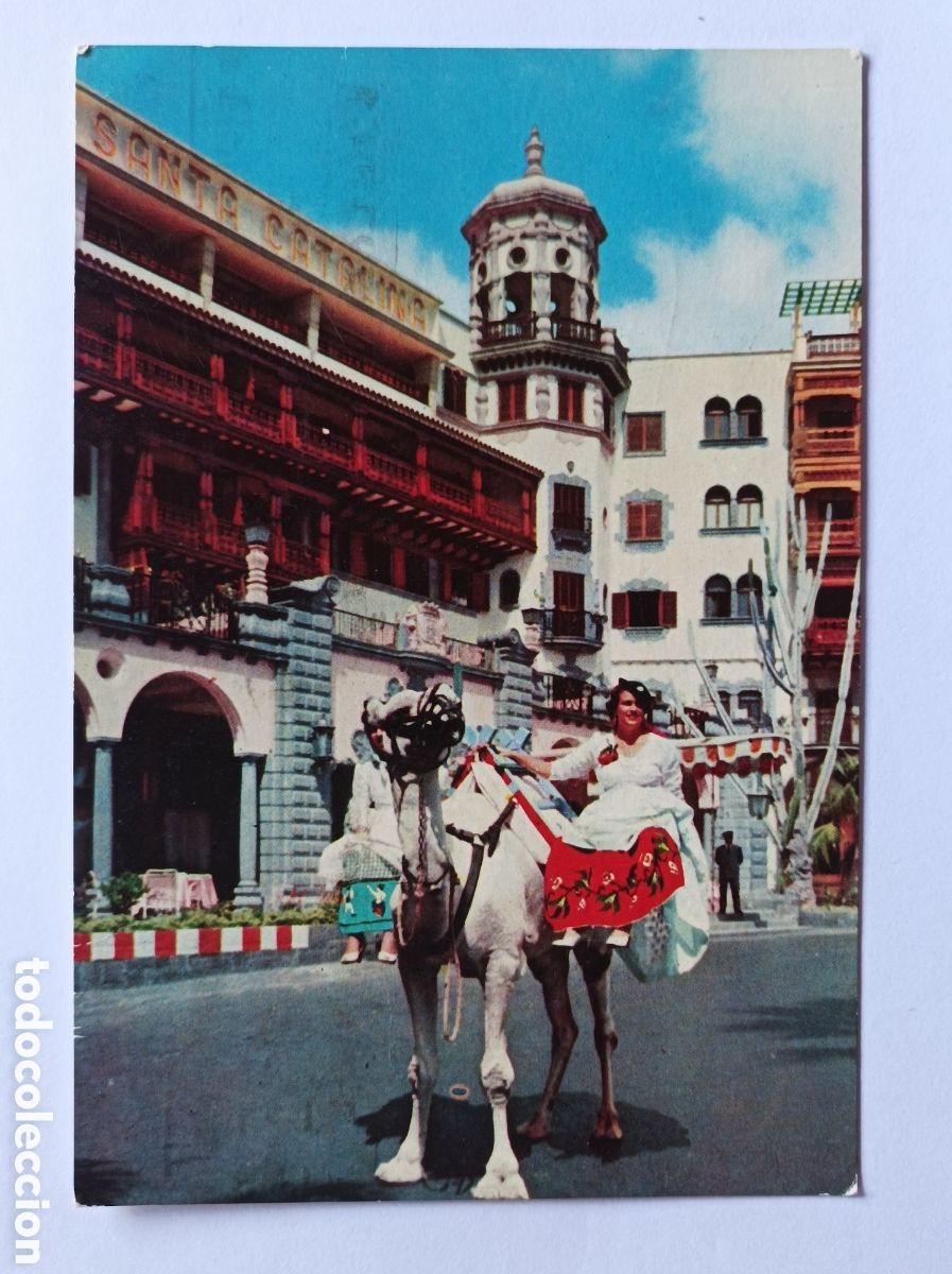 Postales: POSTAL LAS PALMAS DE GRAN CANARIA. HOTEL SANTA CATALINA. EDICIONES CANARIAS 43. CIRCULADA 1963.
