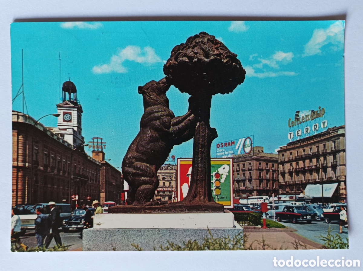 Postales: POSTAL MADRID. PUERTA DEL SOL. BEASCOA 300. CIRCULADA.