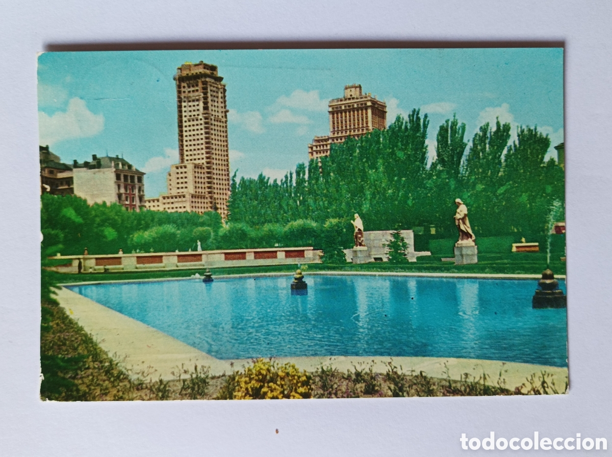 Postales: POSTAL MADRID. PALACIO REAL. JARDINES. HELIOTIPIA ART&Iacute;STICA ESPA&Ntilde;OLA 63. CIRCULADA.