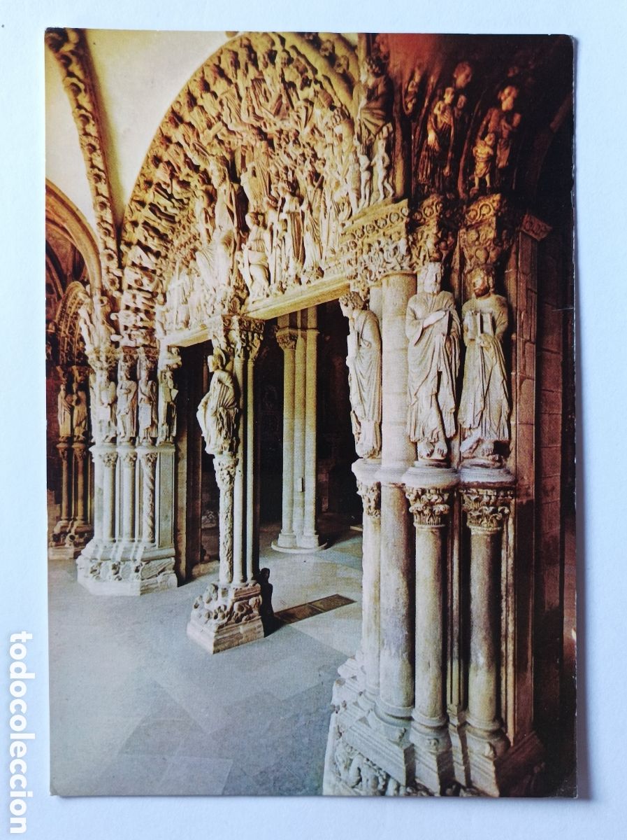 Postales: POSTAL SANTIAGO DE COMPOSTELA. P&Oacute;RTICO DE LA GLORIA. EDICIONES ALARDE 53. CIRCULADA 1965.