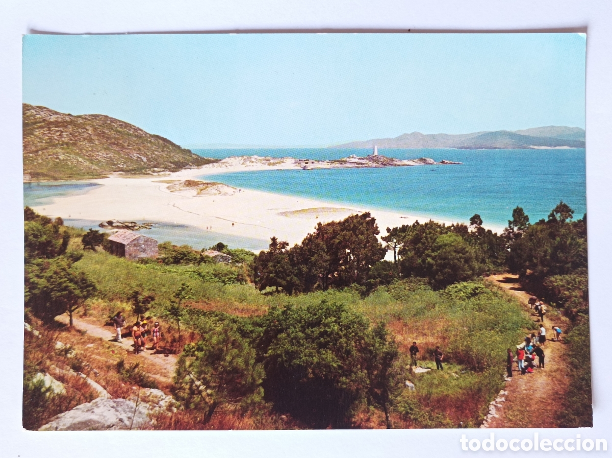 Postales: POSTAL VIGO. RIA E ISLAS C&Iacute;ES. ARRIBAS 2033. CIRCULADA 1965.