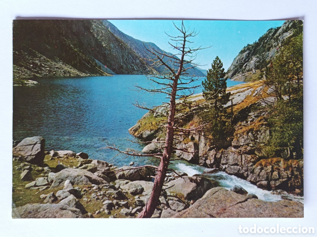 Postales: POSTAL PIRINEOS CENTRALES. LAGO DE CAVALLERS. CAMPA&Ntilde;A Y PUIG FERRAN. SERIE II. 1428. CIRCULADA.