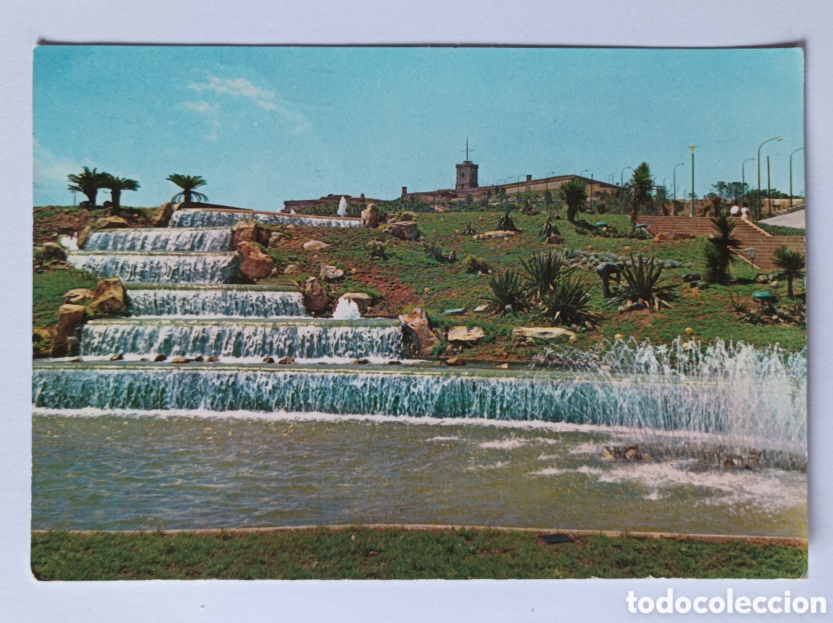 Postales: POSTAL BARCELONA. FUENTE Y CASTILLO DE MONTJUIC. ZERKOWITZ 2115. CIRCULADA 1963.