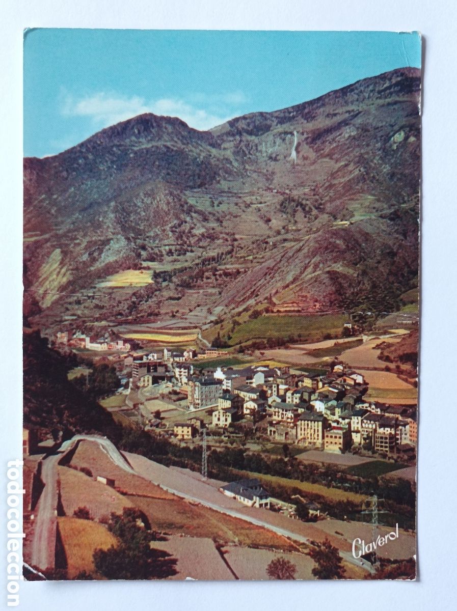 Postales: POSTAL ANDORRA. ST JULIA DE LOIRA. CLAVEROL 1123. CIRCULADA 1961.