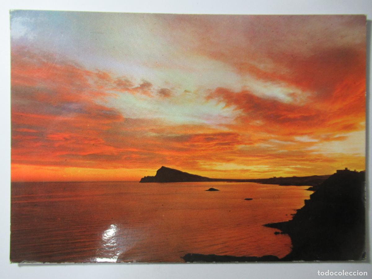 Postales: Espa&ntilde;a - Atardecer en la costa - Circulada