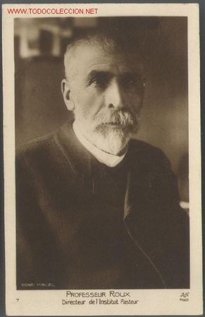 Postales: 1 Postal del profesor Roux, director del Intituto Pasteur - Foto 1
