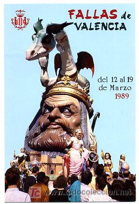 Postales: POSTAL 117 PUBLICIDAD FALLAS DE VALENCIA 1989 - Foto 1