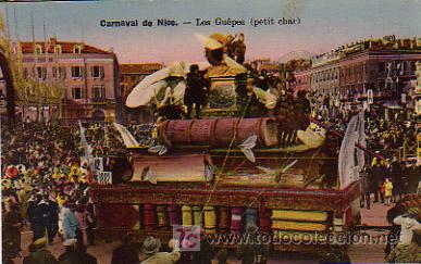 Postales: CARNAVAL. LES GUEPES (PETIT CHAR). CARNAVAL DE NICE - Foto 1