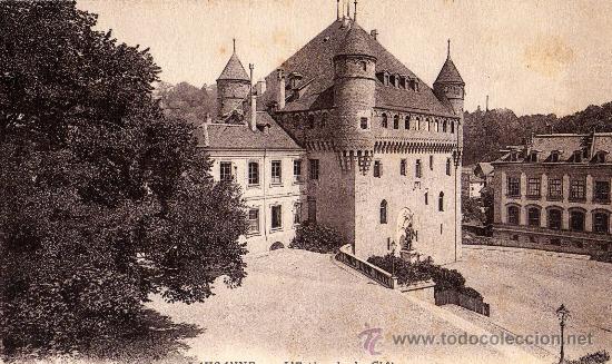 Postales: ANTIGUA POSTAL DE CASTILLO EN LAUSANNE - Foto 1