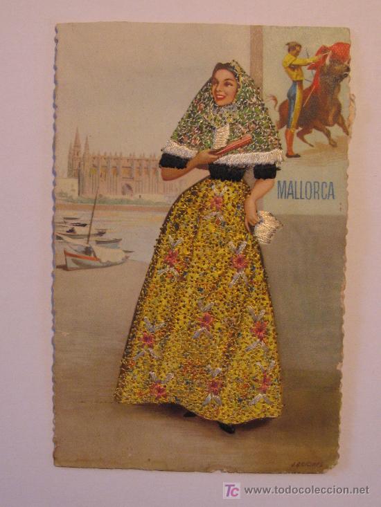 Postales: MALLORCA -POSTAL BORDADA - Foto 1