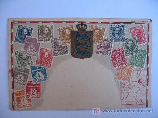 Postales: POSTAL TROQUELADA CON SELLOS - Foto 1