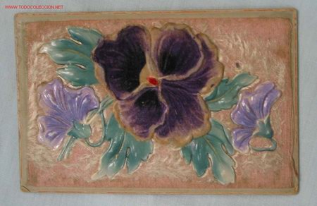 Postales: TARJETA POSTAL CON FLORES - Foto 1