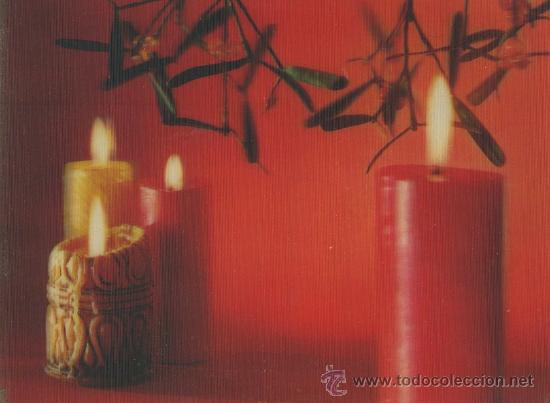 Postales: POSTAL TRIDIMENSIONAL. VELAS.   P-ESP-015 - Foto 1