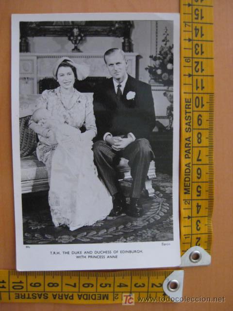 Postales: POSTAL  DE  LA PRINCESA ANA Y EL DUQUE DE EDIMBURGO - Foto 1