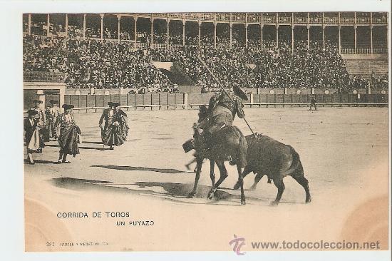 Cartoline: CORRIDA DE TOROS - UN PUYASO - HAUSER Y MENET