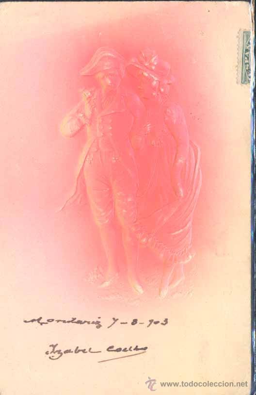 Postales: POSTAL EN RELIEVE.-ROMANCE - Foto 1