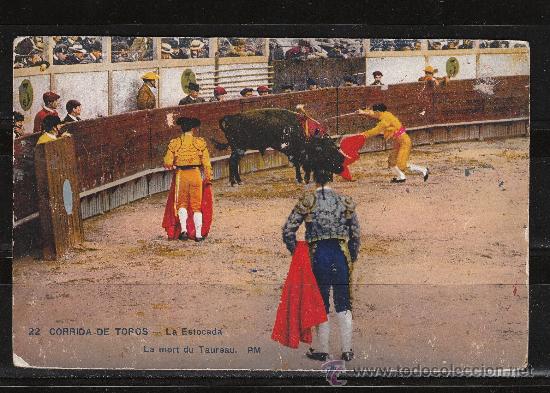 Postales: CORRIDA DE TOROS. LA ESTOCADA - Foto 1