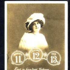 Postales: PRECIOSA POSTAL ALEMANA ROMANTICA Y MUY ESPECIAL TRAE LA FECHA 11.12.1913. Lote 26809344