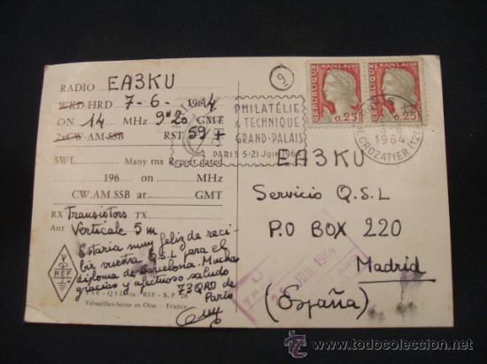 Postales: RADIOAFICIONADO - PARIS - FRANCIA - - Foto 2