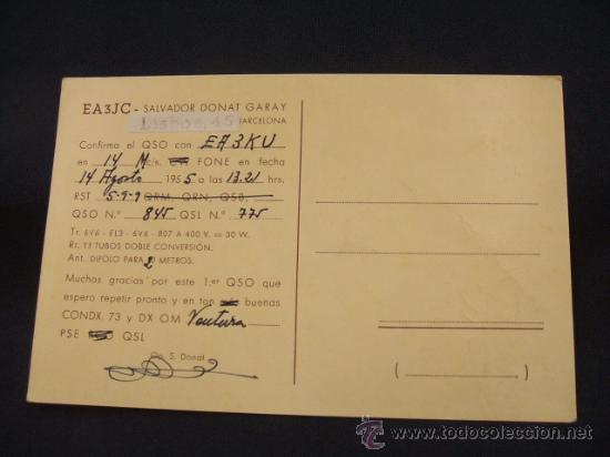 Postales: RADIOAFICIONADO - BARCELONA - - Foto 2
