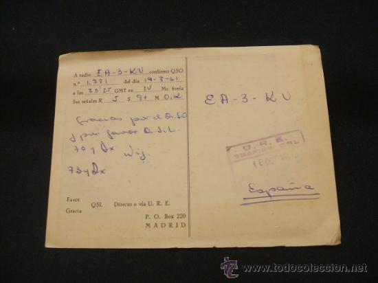 Postales: RADIOAFICIONADO - MADRID - - Foto 2