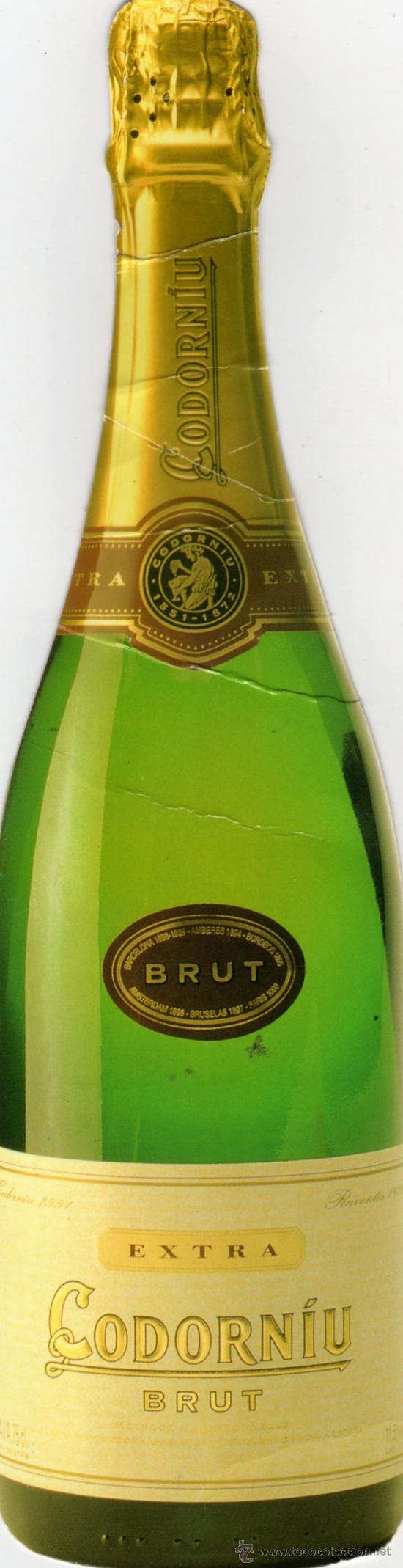 Postales: ORIGINAL POSTAL EN FORMA DE BOTELLA DE CAVA CODORNIU POSTALES LOCAS SIN CIRCULAR - Foto 1