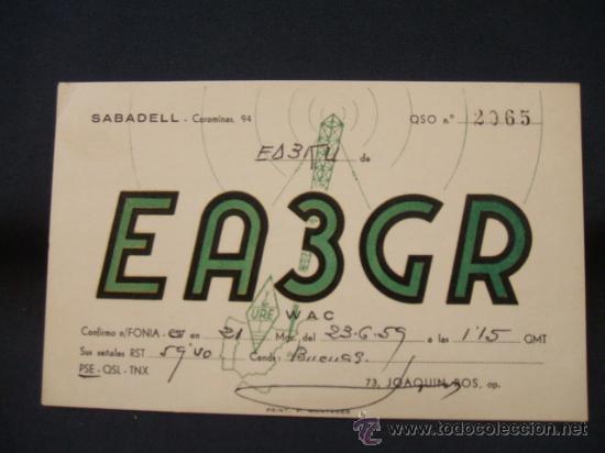 Postales: RADIOAFICIONADO - SABADELL  - - Foto 1