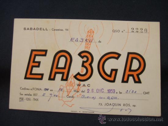 Postales: RADIOAFICIONADO - SABADELL - - Foto 1