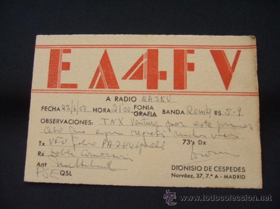 Postales: RADIOAFICIONADO - MADRID - - Foto 1