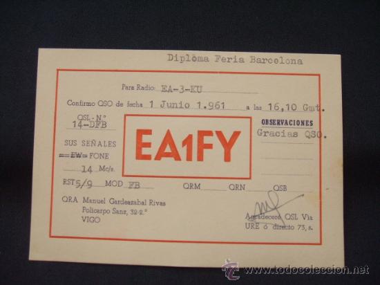 Postales: RADIOAFICIONADO - VIGO - - Foto 1