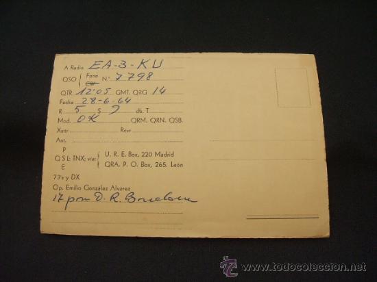 Postales: RADIOAFICIONADO - LEON - ESPA&Ntilde;A - - Foto 2