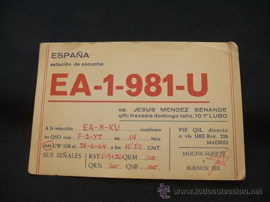 Postales: RADIOAFICIONADO - LUGO - - Foto 1