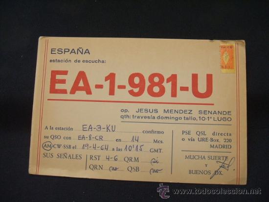 Postales: RADIOAFICIONADO - LUGO - - Foto 1