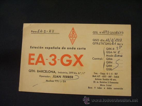 Postales: RADIOAFICIONADO - BARCELONA - - Foto 1