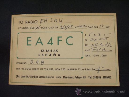 Postales: RADIOAFICIONADO - MADRID - - Foto 1