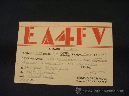 Postales: RADIOAFICIONADO - MADRID - - Foto 1