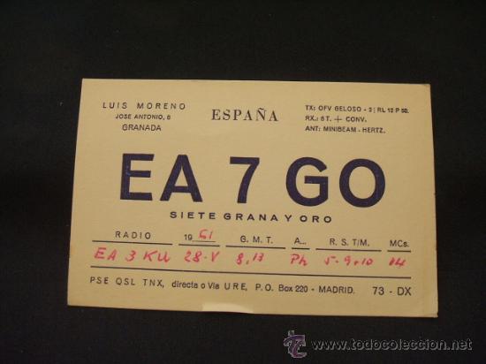 Postales: RADIOAFICIONADO - GRANADA - - Foto 1
