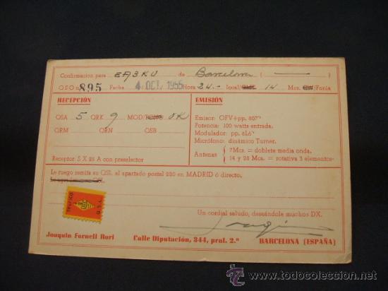 Postales: RADIOAFICIONADO - BARCELONA  - - Foto 2