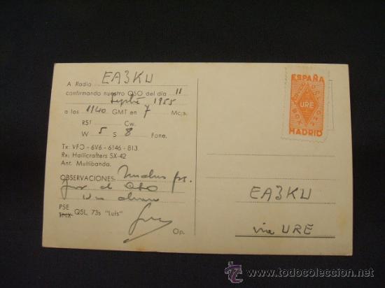 Postales: RADIOAFICIONADO - MADRID - - Foto 2
